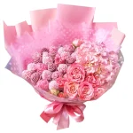 Букет из клубники Фламинго