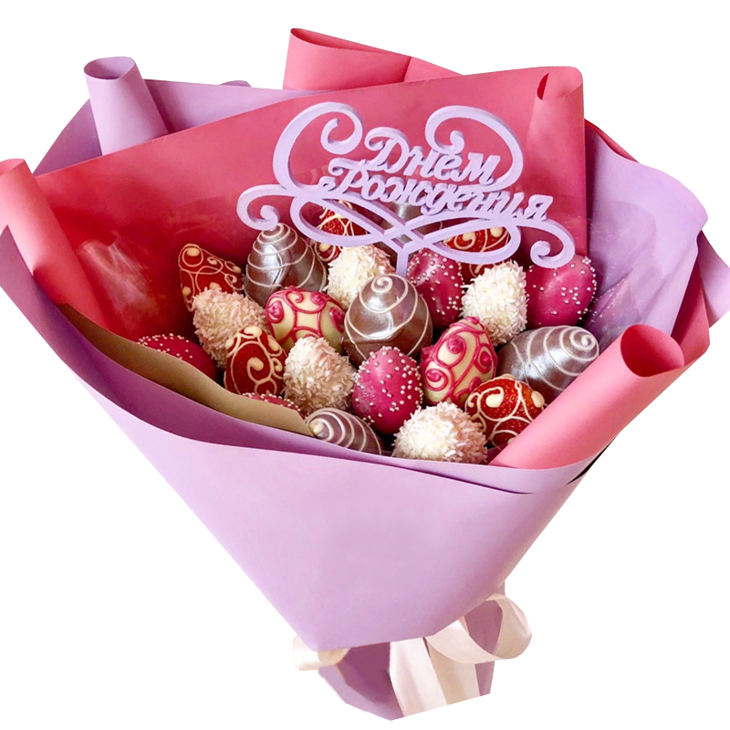 Букет из клубники Принцесса Рапунцель