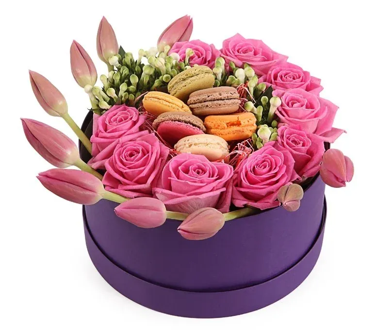 Цветы в коробке Лесси