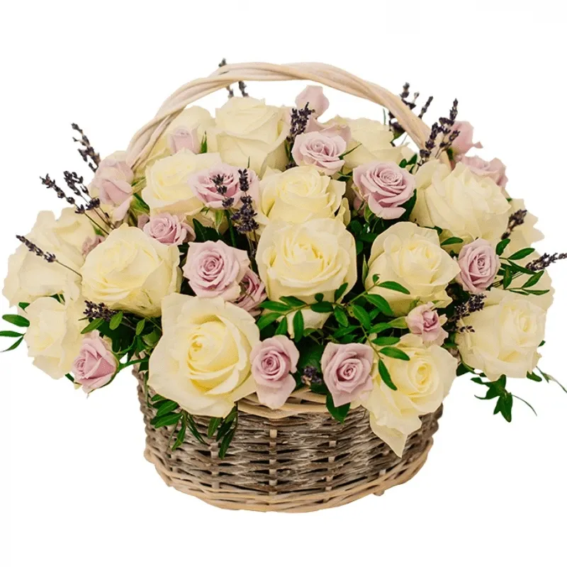 Корзина с цветами Королева полей