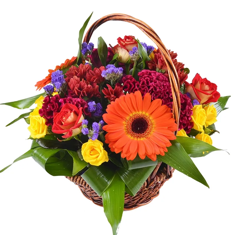 Корзина с цветами Небесное лукошко